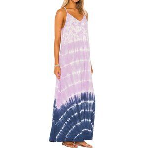 Michael Stars x Revolve “Gloria" Slip Maxi Dress, Tie-Dye Maxi Ombre - Purple XS